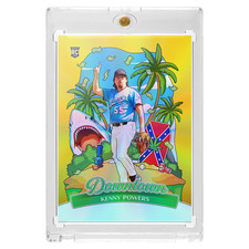 Custom Kenny Powers Eastbound & Down Novelty Gold Holographic Downtown Card picture