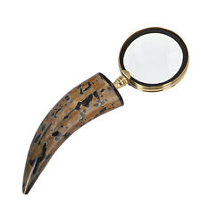 Handcrafted Magnifying Glass Horn Handle Reading Zoom Lab Accessories picture