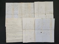 1850s antique 8pc handwritten POETRY PROSE gray me LYMAN LIBBY signed picture