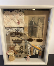 Antique Shadow Box Photos Things From Grandma's House picture
