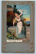 c1905 Tristan And Isolde Wagner Opera Art Germany Tuck Unposted Antique Postcard picture