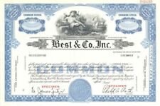 Best and Co. Inc. - 1924 Specimen Stock Certificate - Specimen Stocks & Bonds picture