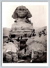 1889 Spalding American Baseball Party Great Sphinx Giza Postcard 2007 Postmark picture