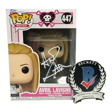 Avril Lavigne Signed Autograph Funko Pop 447 Beckett BAS picture