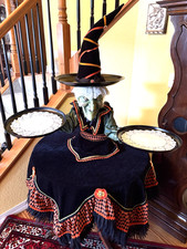 Katherine's Collection Bewitching Bash Witch Tabletop Cupcake Holder/Tablecloth picture