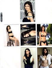 ALEXANDRA DADDARIO CUSTOM TRADING CARD 6 CARDS SET picture