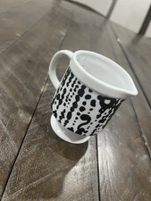 Vintage 1968 Holt-Howard H.H. #7249 Mod White wBlack Abstract Art Footed CREAMER picture