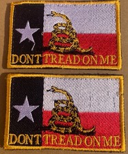 Texas state flag patches set of two pieces GM02 picture
