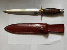 Vintage Italian Italy Dagger Double Edged Commando Spear Point Fighting Knife picture