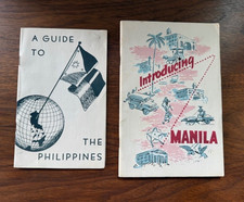 VTG 1952/1957 MANILA PHILIPPINES TOURIST GUIDE BROCHURES & MAP picture