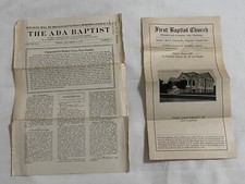 1920s 1930s Baptist Church Newsletters 1922 1933 Oklahoma picture