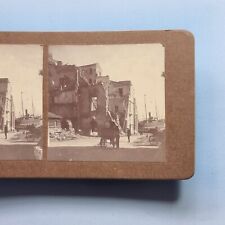 Messina Sicily Stereoview 3D C1910 Real Photo Italy Earthquake Buildings Ruin picture