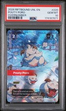 PSA 10 Pouty Poro 220 Overnumber Riftbound Unleashed Card Gem Mint picture