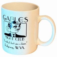 Vintage Gables Night Club Mug Ridgeway, WV West Virginia Bar Advertising Cup Vtg picture