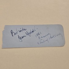 Sterling Holloway Winnie The Pooh Signed Page Autograph Auto Actor Fritz Feld picture