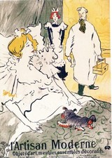 L'Artisan Moderne (Poster Art), Henri de Toulouse-Lautrec --New POSTCARD picture