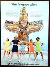 Eastern Airlines Stewardesses Original 1969 Vintage Print Ad picture