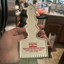 Vintage Tony’s Exxon Gasoline Advertising Ice Scraper Logan WV picture