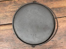 Pre Griswold Erie #10 Cast Iron Bailed Griddle picture