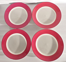 Set of 4 Lenox Kate Spade RUTHERFORD CIRCLE PINK Dinner Plates 11.25