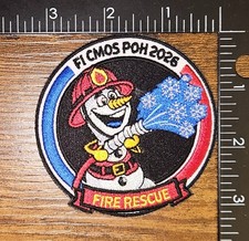 Olaf Disney's Frozen F1 CCMOS POH 2026 Fire Rescue French Fire Fighting Patch picture