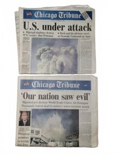 Chicago Tribune Special Edition September 11th & Front Page September 12th 2001 picture