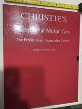 Christie’s Exceptional Motor Cars Auction Aug 20 2000 Pebble Beach FULL CATALOGS picture