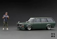 Miniature Car 1/18 Datsun Bluebird 510 Wagon Green With Mr Jun Imai Web Ltd picture
