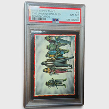 1989 Topps TMNT Bonus Card #J PSA 8 Unmentionables Kevin Eastman TMNT #14 picture
