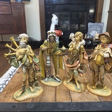 Vtg 12” Scale Fontanini Nativity Figurines Italy Spider Mark Depose E Simonetti picture
