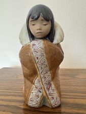 Lladro - Native American in Blanket (retired) 7.5” H, 3” W, 4” D picture