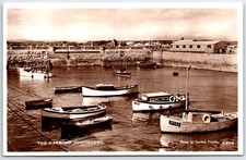 Porthcawl Harbour Wales RPPC Vintage Postcard D. Constance Gordon Thomas picture