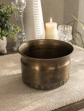 Vintage FTDA 1986 Brass Planter / Decorative Bowl – Made in Hong Kong picture