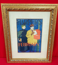 Harper's Magazine February (1895) Poster - Antique 8.5