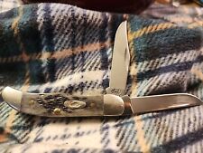 CASE US XX TH62165SS POCKET KNIFE - BONE HANDLE - TWO BLADE - TINY HUNTER  picture