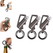 1/2/3X Permanent Match Infinity Lighter Multitool Keychain Bottle Opener Strike picture