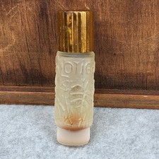 Vintage LALIQUE COTY L'ORIGAN CARVED Glass PERFUME BOTTLE Paris France Art Deco picture