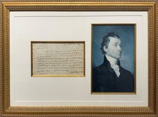 Letter from James Monroe, 1796 picture