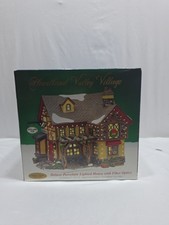 Heartland Valley Village Lighted Porcelain House North Slope Inn Ski  Shop VTG picture