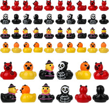 80 Pcs Halloween Mini Resin Ducks, Tiny Halloween Ducks picture