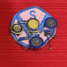 Vintage Hospital Volunteer Service Pins & Patch 1940s-1960s Enamel & Gold Tone picture