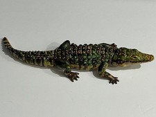 PERFECT LARGE JAY STRONGWATER ARTICULATED CRYSTAL ENAMELED ALLIGATOR    11