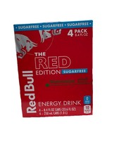 Redbull Sugar Free Watermelon Energy Drink 8.4 fl oz Cans 4pk Discontinued Rare picture