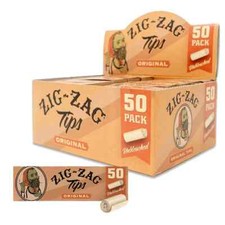 😎 FULL BOX ZIG ZAG TIPS ORIGINAL ✨ 50 PACKS 👀 50 TIPS EACH PACK picture