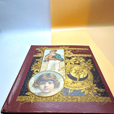 Antique Victorian Scrapbook Album c.1890s Dense Chromolithograph Scraps Ephemera picture