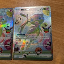 Pokémon 30th Celebration Mew ex 158 Texture Error/Misprint Read Description picture