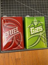 Custom Hand Painted Hot Rod Pinstriped Gas Fuel Cans Set of 2 Kustom Kulture picture