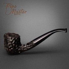 Mr. Brog HAND MADE WOODEN SMOKING PIPE FOR TOBACCO 44  Latakia  Rustic  PEAR picture