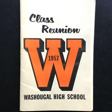 1967 WASHOUGAL HIGH SCHOOL vintage booklet 10TH REUNION Washington CLASS OF '57 picture