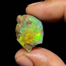 Stunning Ethiopian Opal Rough 18.40 Cts, Large Oil Opal Specimen Natural Opal picture